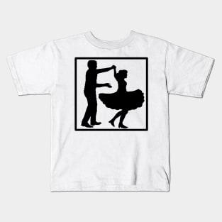 Twirl Square Blk Kids T-Shirt